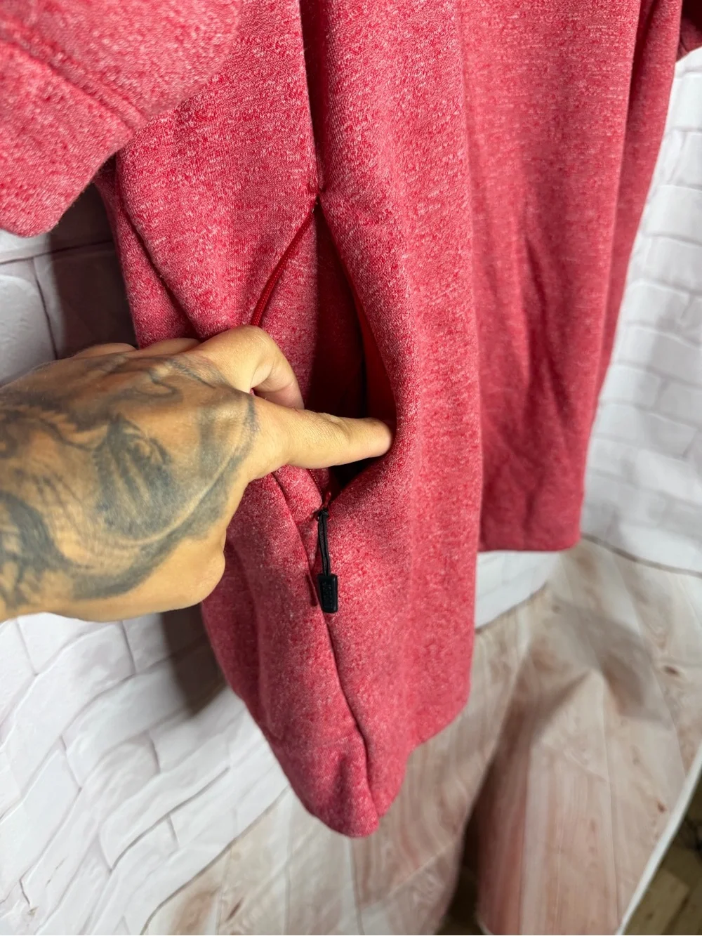 Air Jordan Short Sleeve Hoodie | Men’s XXL | Heathered Pink Performance Pullover